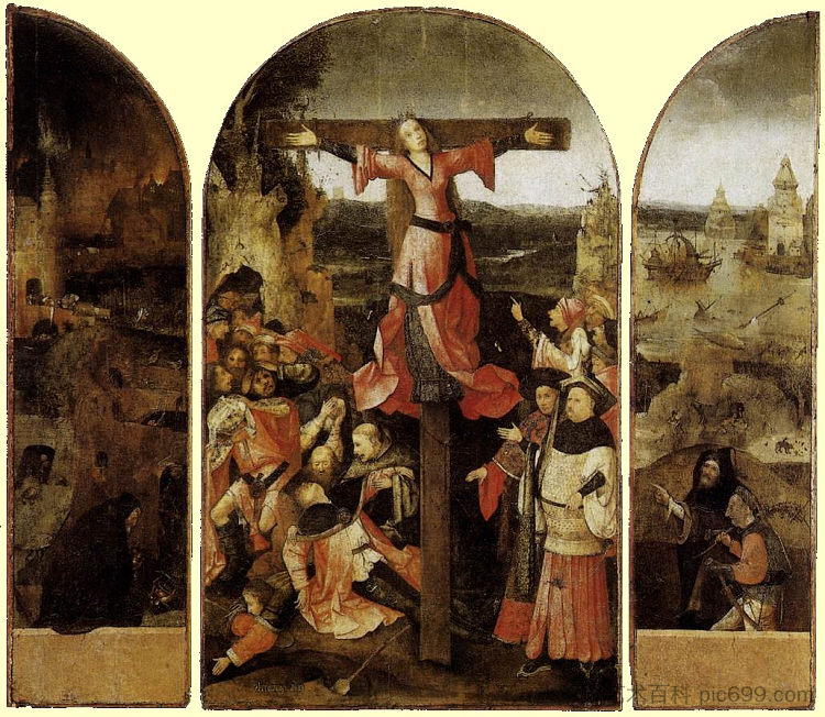 圣利伯拉塔三联画 St. Liberata Triptych (1500 - 1504)，希罗尼穆斯·波希