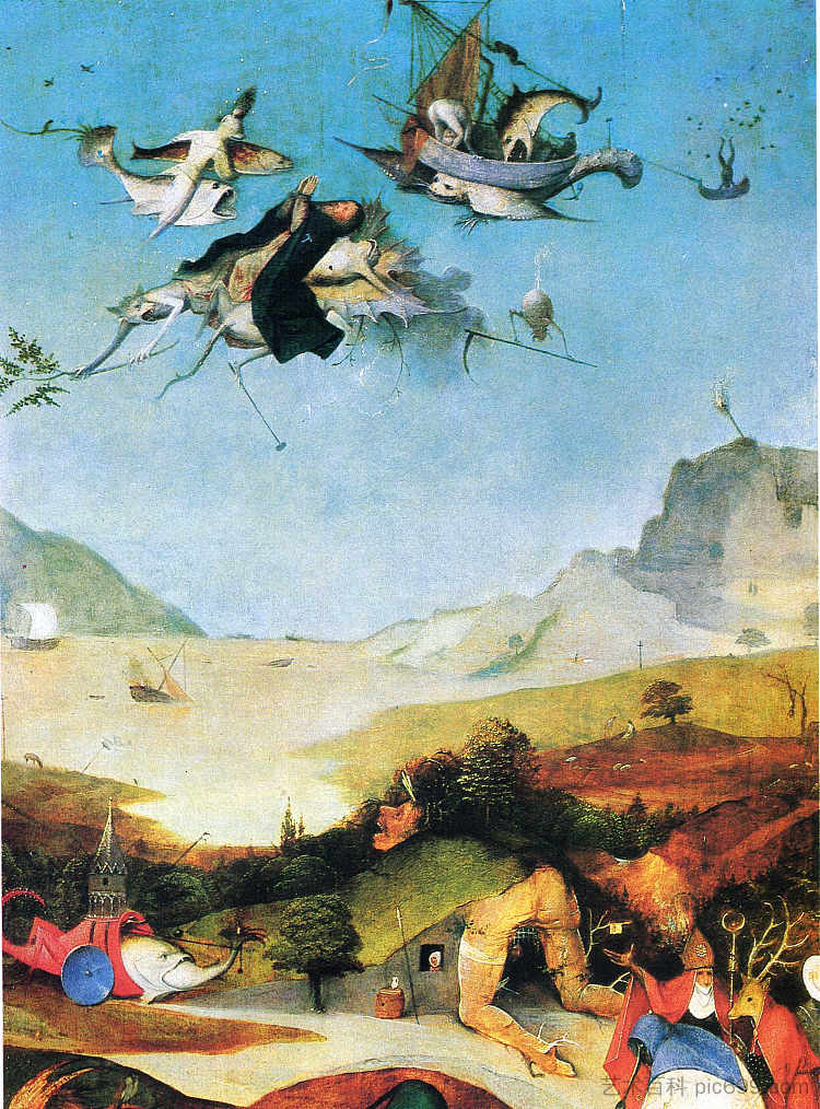 圣安东尼的诱惑 Temptation of St. Anthony (1505 - 1506)，希罗尼穆斯·波希