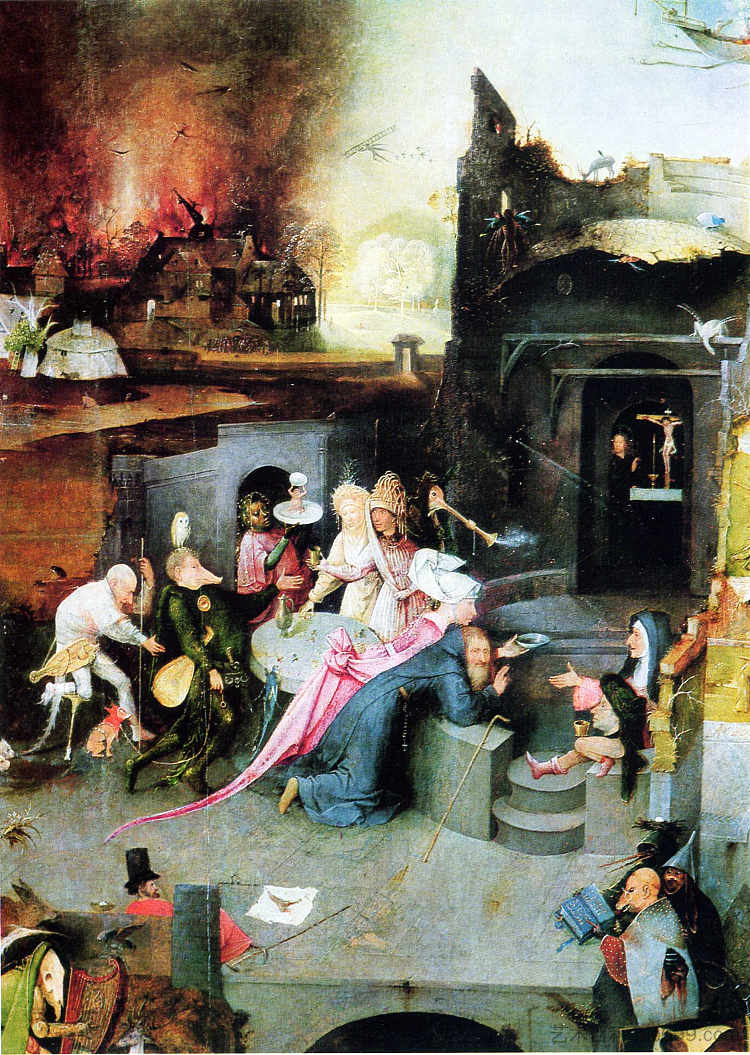 圣安东尼的诱惑(局部) Temptation of St. Anthony (detail) (1505 - 1506),希罗尼穆斯·波希