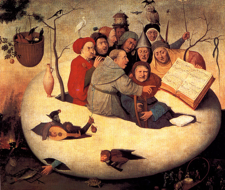 蛋中的音乐会 The Concert in the Egg (1475 - 1480)，希罗尼穆斯·波希