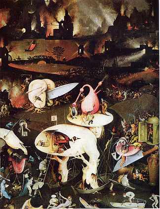 人间乐园（局部） The Garden of Earthly Delights  (detail) (1510 – 1515)，希罗尼穆斯·波希