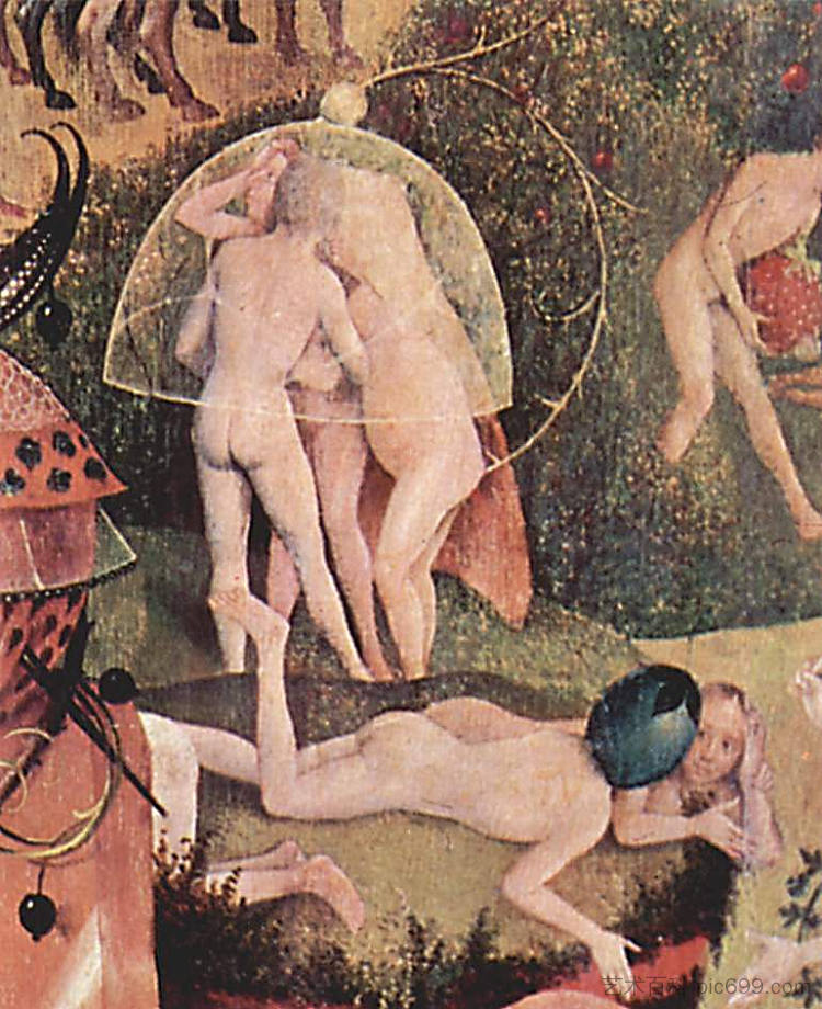 人间乐园（局部） The Garden of Earthly Delights (detail) (1460 - 1516)，希罗尼穆斯·波希