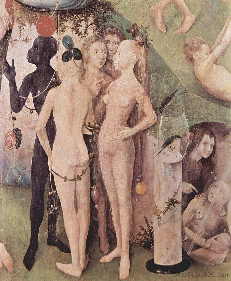 人间乐园（局部） The Garden of Earthly Delights (detail) (1460 - 1516)，希罗尼穆斯·波希