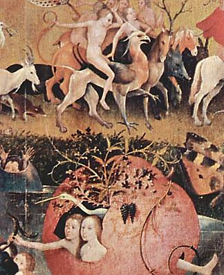 人间乐园（局部） The Garden of Earthly Delights  (detail) (1460 – 1516)，希罗尼穆斯·波希