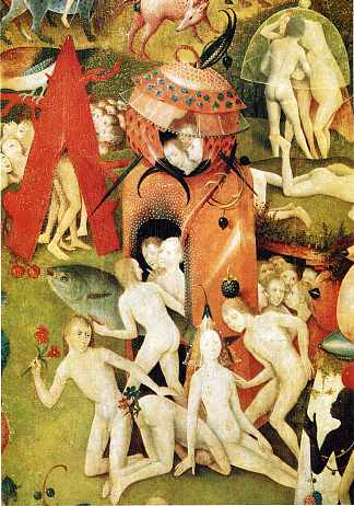 人间乐园（局部） The Garden of Earthly Delights  (detail) (1490 – 1500)，希罗尼穆斯·波希
