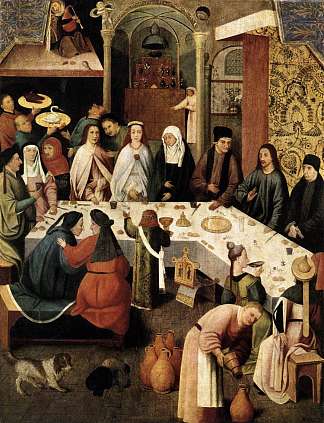 迦拿的婚姻盛宴 The Marriage Feast at Cana (1500)，希罗尼穆斯·波希