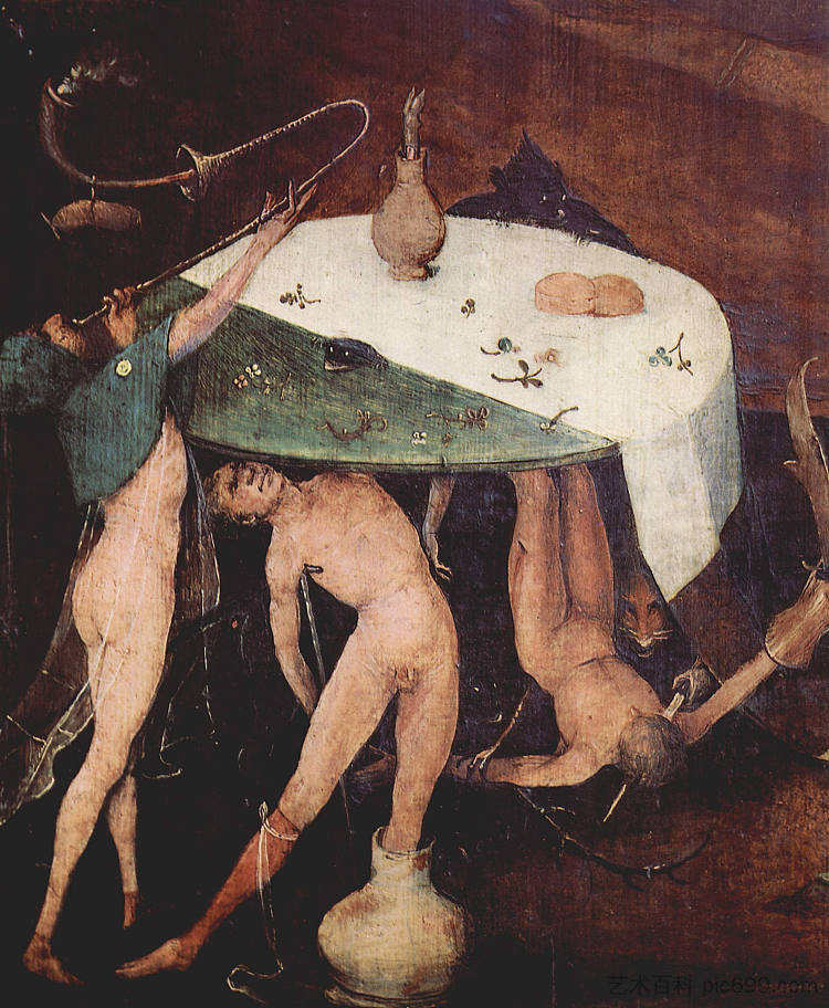 圣安东尼的诱惑（局部） The Temptation of St. Anthony (detail) (1460 - 1516)，希罗尼穆斯·波希