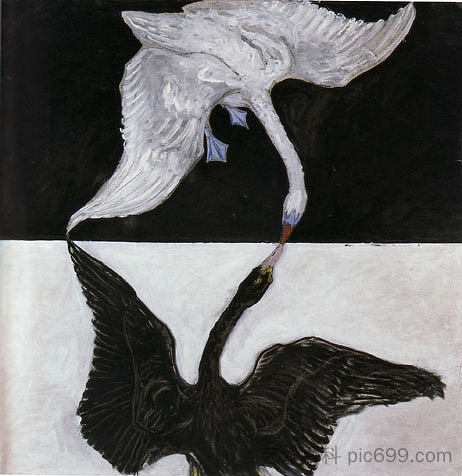 天鹅（第17号） The Swan (No. 17) (1914 - 1915)，希尔玛克林特