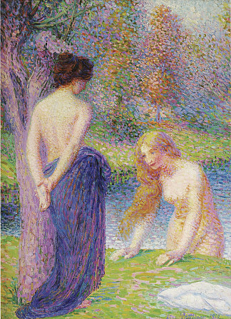 女性洗澡 Women Bathing (1919)，伊波利特·佩蒂让