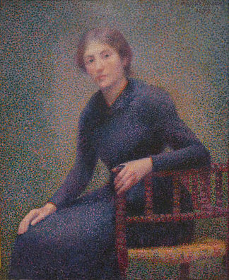 年轻女子坐着 Young woman sitting (1892)，伊波利特·佩蒂让