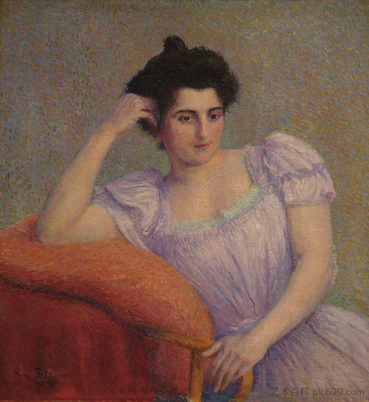 玛特夫人的肖像 Portrait of Madame Marthe (1899)，伊波利特·佩蒂让