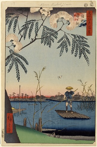 63 （69） 绫濑川和金河渊 63 (69) The Ayase River and Kanegafuchi (1857)，歌川广重