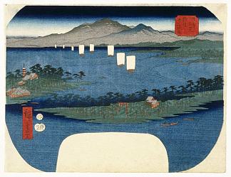 丹后省的阿玛之桥馆 Ama No Hashidate in Tango Province (1852 – 1858)，歌川广重