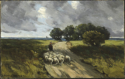 放羊 Herding Sheep (1910)，荷马沃森