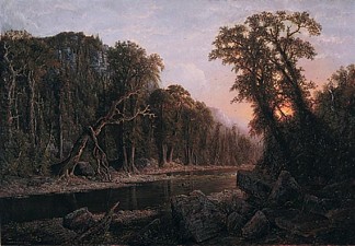 城堡悬崖 The Castellated Cliff (1879)，荷马沃森