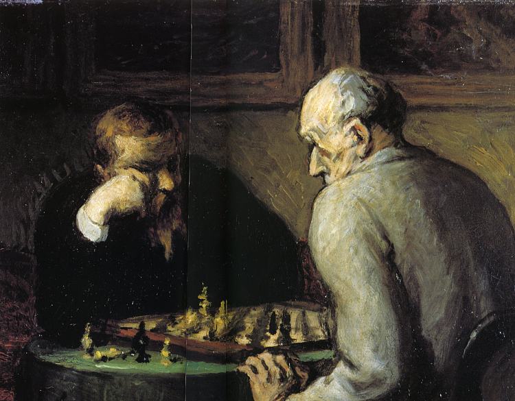 棋手 Chess-Players (c.1863 - c.1867)，奥诺雷·杜米埃