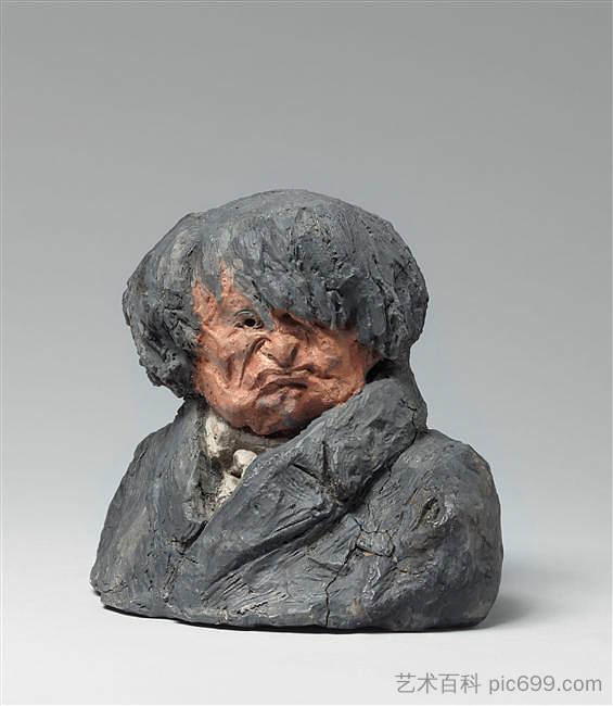 克莱门特-弗朗索瓦-维克多-加布里埃尔·普鲁内尔(1774-1853),医生,里昂少校和副手 Clément-François-Victor-Gabriel Prunelle (1774-1853), Doctor, Major of Lyon and Deputy (c.1832),奥诺雷·杜米埃