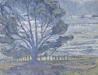 威伦加景观 Willunga landscape (1947)，霍勒斯·特雷纳里