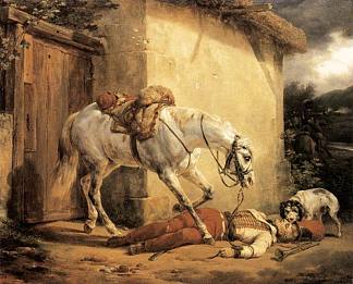 受伤的小号手 The Wounded Trumpeteer (1819)，贺拉斯·贝内特