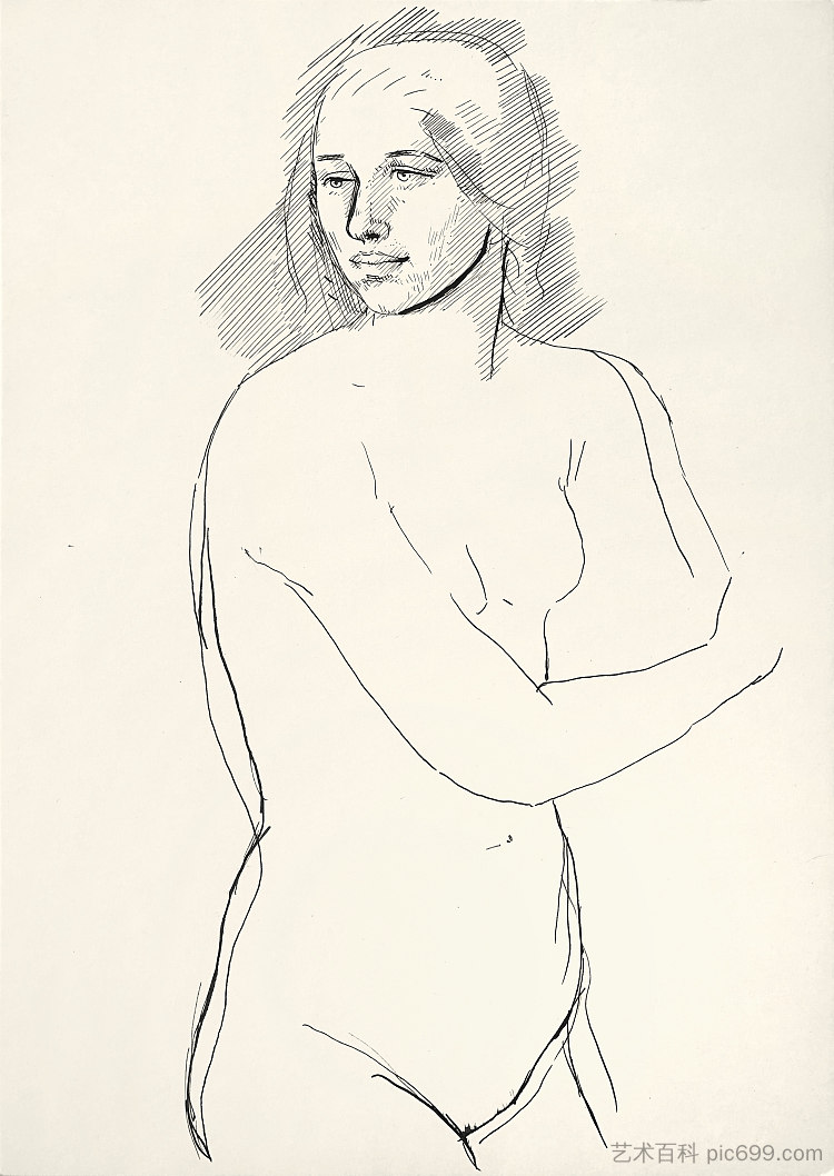 裸 Nude (c.1965 - c.1975)，赫里霍里·哈夫里连科