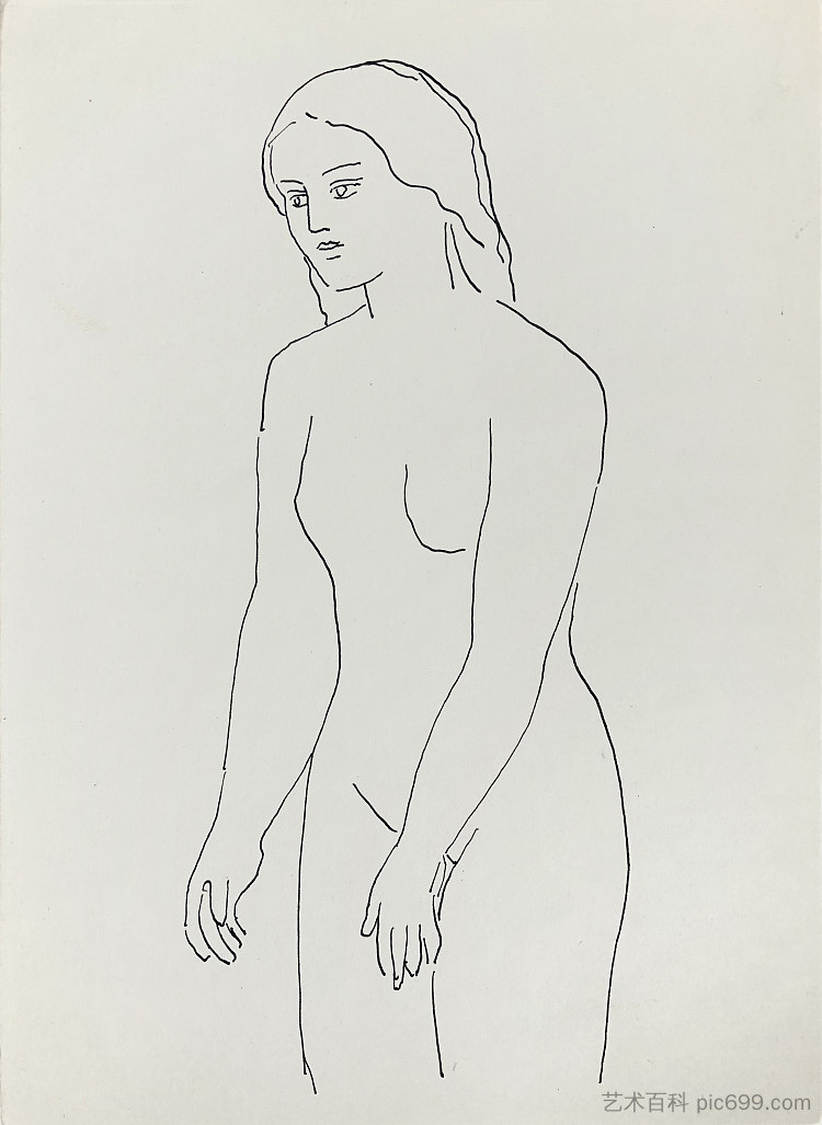 裸 Nude (c.1965 - c.1975)，赫里霍里·哈夫里连科