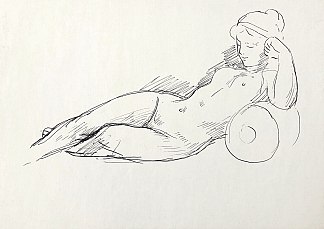 裸体躺下。根据经典作品改编 Nude lying down. Based on classical works (c.1965 – c.1975)，赫里霍里·哈夫里连科