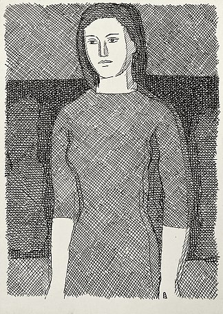 自然中的女人 Woman in nature (c.1965 – c.1975)，赫里霍里·哈夫里连科