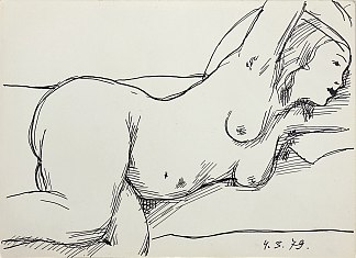 裸体躺下 Nude lying down (1979)，赫里霍里·哈夫里连科