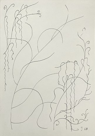 植物图案组合物 Composition with plant motifs (1969)，赫里霍里·哈夫里连科