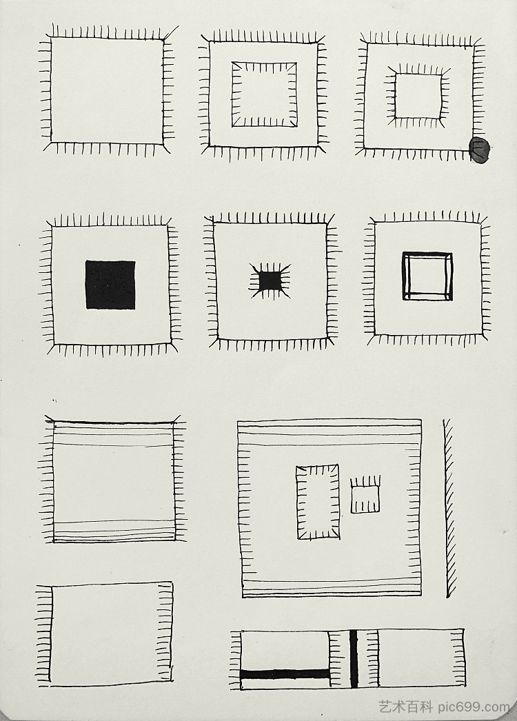 抽象构图 Abstract Composition (c.1969 - c.1970)，赫里霍里·哈夫里连科