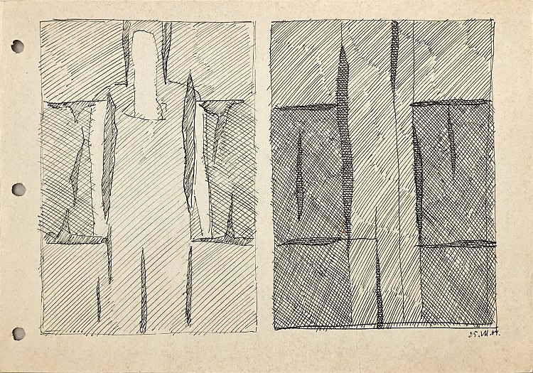 两幅作品的草图（自然中的女性） Sketches of Two Compositions (Women in Nature) (1964)，赫里霍里·哈夫里连科