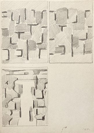 三幅作品草图 Sketch of Three Compositions (1964)，赫里霍里·哈夫里连科