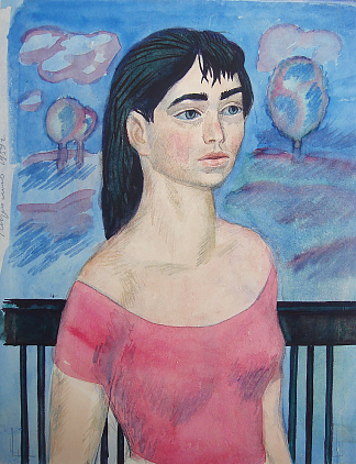 女性肖像 Female Portrait (1958)，赫里霍里·哈夫里连科