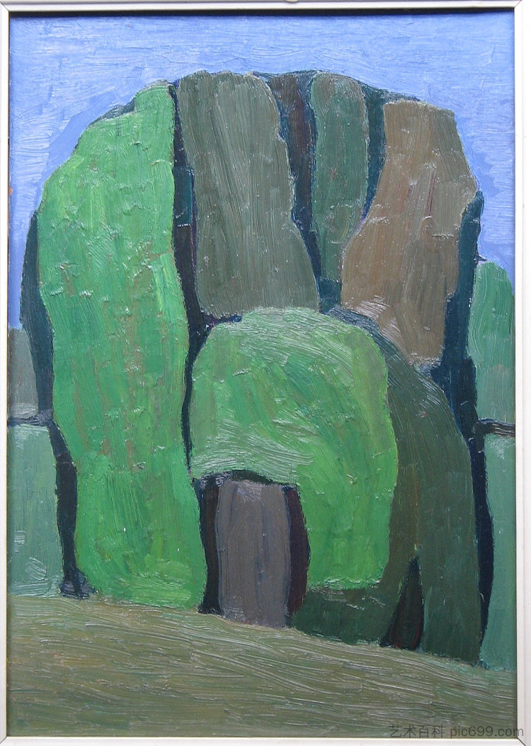 景观 Landscape (c.1969 - c.1970)，赫里霍里·哈夫里连科