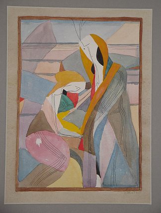 两个人物的构图 Composition With Two Figures (1962)，赫里霍里·哈夫里连科