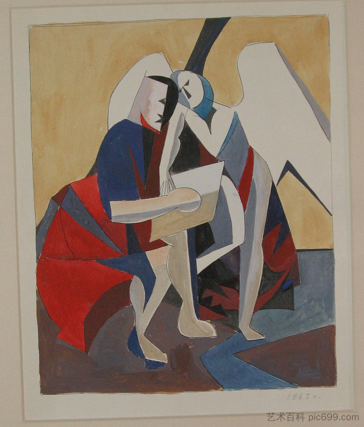 作文（福音传道者马太） Composition (Evangelist Matthew) (1963)，赫里霍里·哈夫里连科