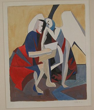 作文（福音传道者马太） Composition (Evangelist Matthew) (1963)，赫里霍里·哈夫里连科