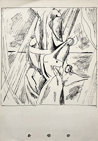 抽象构图（十字架上的沉积） Abstract composition (Deposition from the cross) (1962)，赫里霍里·哈夫里连科