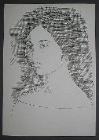 女性形象。摘自“寻找普希金的女性形象”系列 Female Image. From the series ‘Search for Pushkin’s Female Images’ (c.1970)，赫里霍里·哈夫里连科