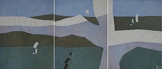 三联画《白帆》 Triptych ‘White Sail’ (c.1975)，赫里霍里·哈夫里连科