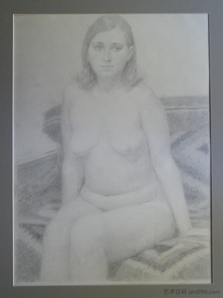 裸体坐着 Sitting Nude (1972),赫里霍里·哈夫里连科