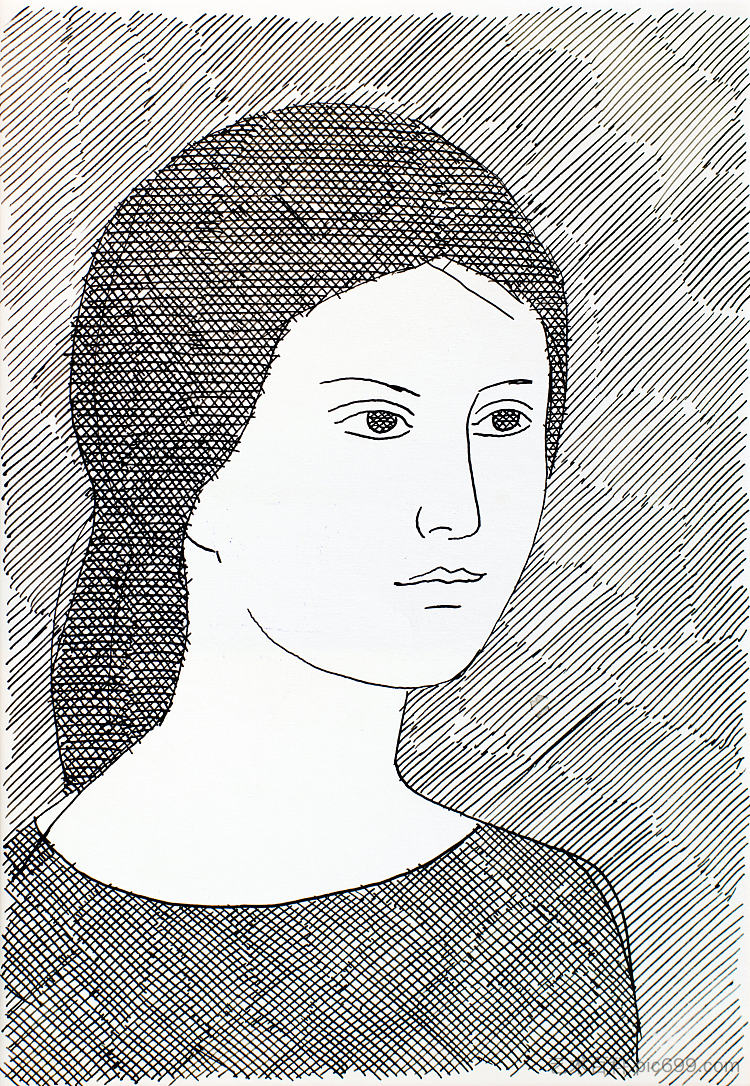 女性形象 Female image (c.1965)，赫里霍里·哈夫里连科