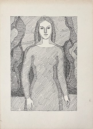 自然中的女人 Woman in nature (c.1965 – c.1975)，赫里霍里·哈夫里连科