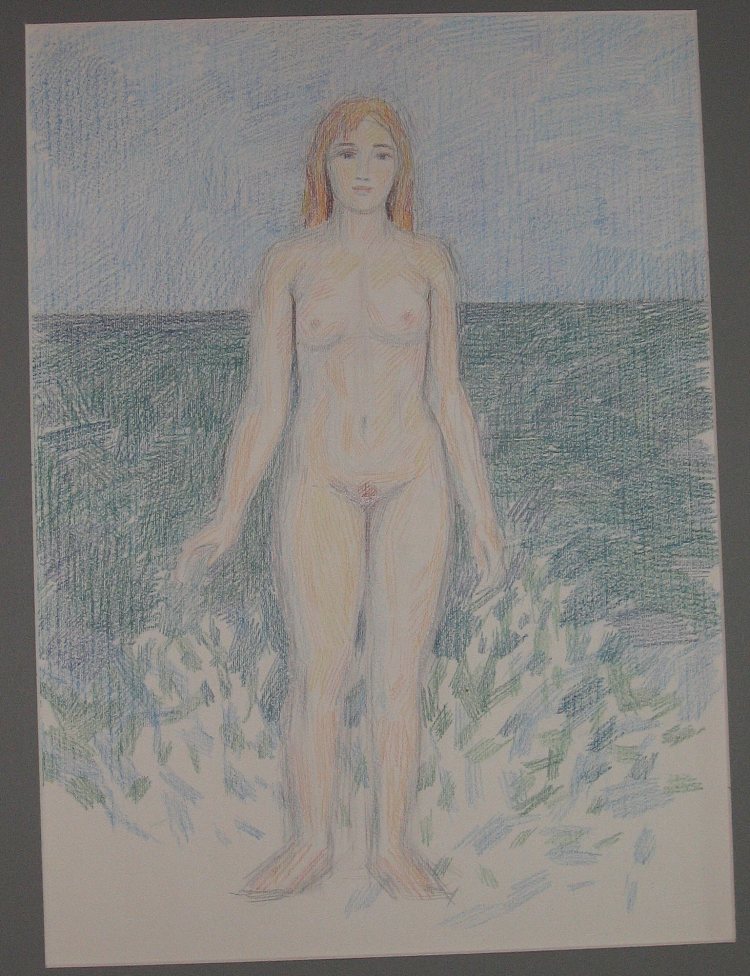 裸体站立 Standing Nude，赫里霍里·哈夫里连科