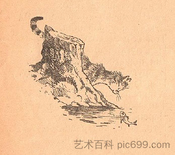 米哈伊尔·斯特尔马赫(Mikhail Stelmakh)的书《刺猬的风车里》(In the Hedgehog's Windmill)的插图 Illustrations for Mikhail Stelmakh's book "In the Hedgehog's Windmill" (1956),赫里霍里·哈夫里连科