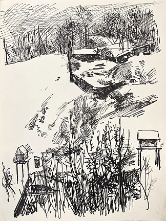 基辅风景 Kyiv landscape (1956 – c.1958)，赫里霍里·哈夫里连科