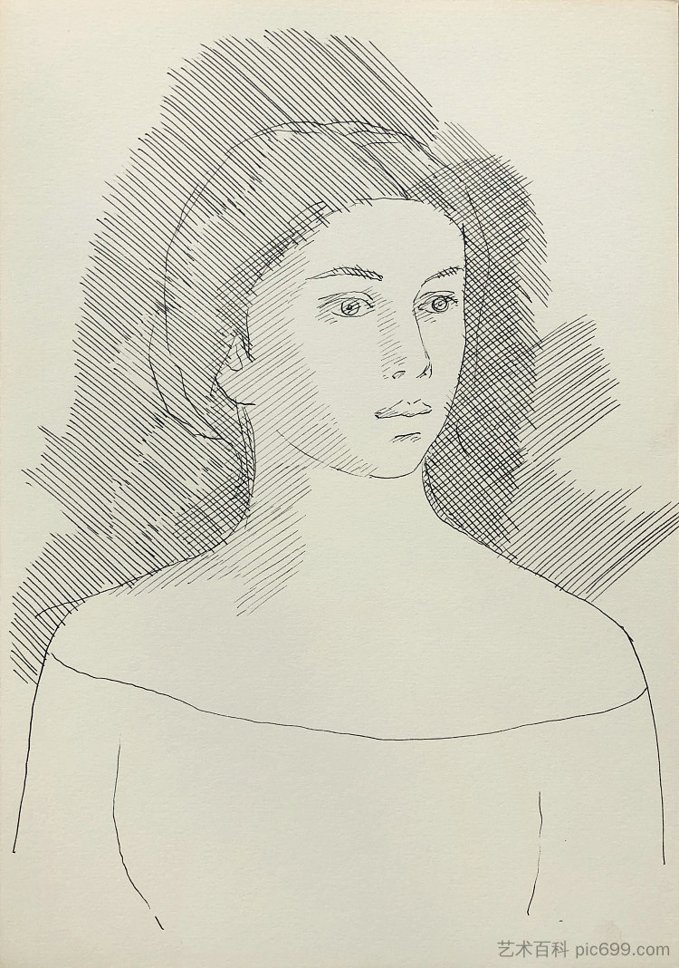 女性(普希金)形象 Female (Pushkin) image (c.1965 - c.1975),赫里霍里·哈夫里连科