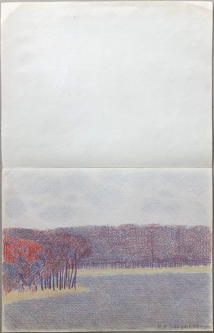 秋天的风景 Autumn landscape (c.1975)，赫里霍里·哈夫里连科