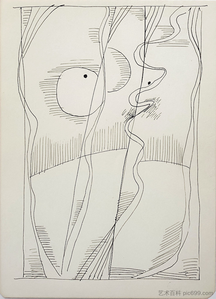 抽象构图 Abstract composition (c.1962 - c.1963)，赫里霍里·哈夫里连科