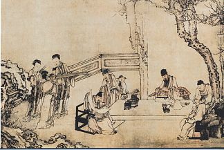 春天桃梅园的夜宴 A Night Banquet at Peach and Plum Garden in Spring，黄申